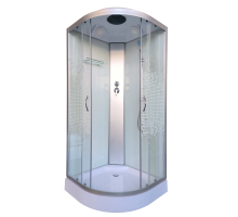 Гідробокс 61 BF RC White Puzzle 90х90х210 з мілким піддоном