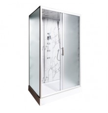 Гідробокс TKF 7715 Білий мармур WG 120х80x215 мілкий піддон