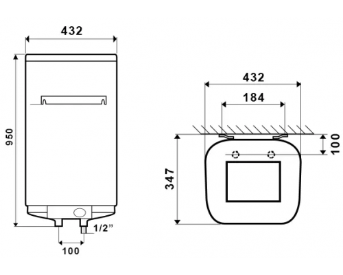 Бойлер ATLANTIC STEATITE CUBE VM 50 S3 C