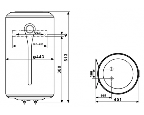 Бойлер Atlantic OPRO PROFI VM 050 D400-1-M (1500W)