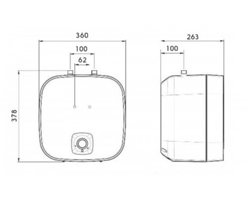 Бойлер ATLANTIC NANTO SWH 10U M-N1 під мийку