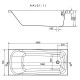 Ванна CERSANIT NAO 160х70 акрил.