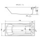 Ванна CERSANIT NAO 170х70 акрил.
