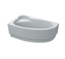 Ванна акрилова асиметрична GLORIA 160x90 L + ноги + екран під ванну