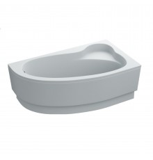 Ванна акрилова асиметрична GLORIA 160x90 R + ноги + екран під ванну