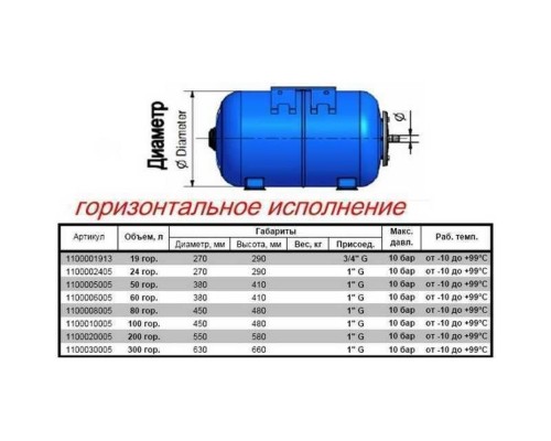 Гідроакумулятор 50л Zilmet ultra-pro 10bar Італія