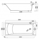 Ванна CERSANIT KORAT 180х80 акрил
