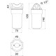 Фильтр-колба для котлов (полифосф. соль) Bio+ systems SL25, 1/2″