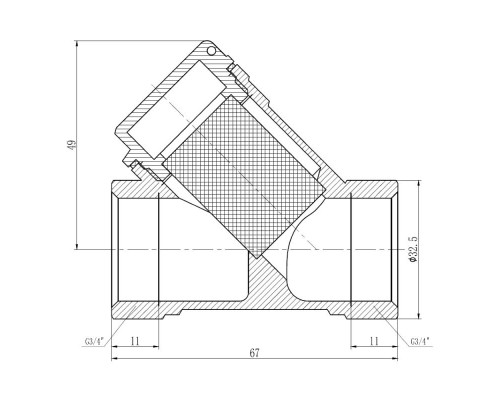 Фільтр SD Forte 3/4" для води