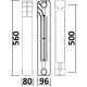 Радиатор биметаллический QUEEN THERM 500/96