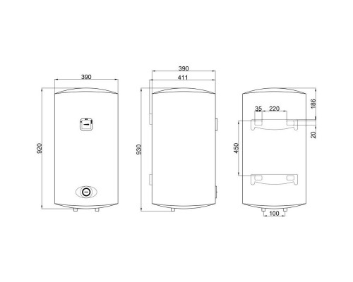 Бойлер Thermo Alliance D80V15Q1 Slim мокрий тен