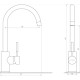 Кухонний змішувач Globus Lux LAZER GLLR-0203S-6-MARONE