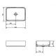 Раковина накладная CERSANIT Crea 50