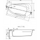 Ванна CERSANIT JOANNA New 160х95 правосторонняя акрил