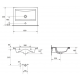 Раковина на мебель CERSANIT Como 60