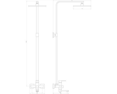 Душова система GLOBUS Lux MILANO VAN-GLM-0026-10-BB