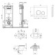 Инсталляциия Qtap Nest QT0133M425 + унитаз подвесной Robin QT1333046ENRW + круглая клавиша Satin