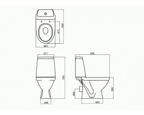 Компакт Kolo Modo гориз.3/6 дюропласт Soft-Close