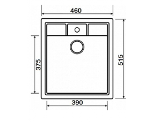 Мойка гранитная Argo BELLA 460*515*200