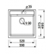 Мийка гранітна Argo CUBO 590*495*200