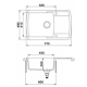 Мийка гранітна Argo PREMIO 775*495*200