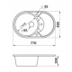 Мойка гранитная Argo TVIST 770*495*200