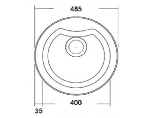 Мийка гранітна Argo ROUND 485*210
