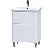 Тумба напольная AQUARIUS Pola 60 см на ножках с умывальником Комо 60