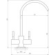 Кран для зворотного осмосу Globus Lux ALPEN SBT1-76A-BB