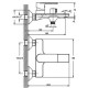 Смеситель для ванной HAIBA Alex 009 GRAPHITE