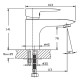 Змішувач для раковини HAIBA COLUMBIA 001
