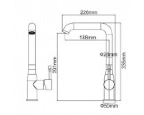 Кухонний змішувач LEDEME LM4698B