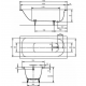 Ванна стальная Kaldewei Saniform Plus 170x70