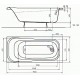Ванна Kolo Sensa 150X70 акрил без ножек