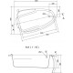 Ванна CERSANIT JOANNA New 140х90 правостороння акрил