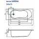 Ванна CERSANIT LORENA 160х70 акрил