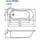 Ванна CERSANIT LORENA 170х70 акрил