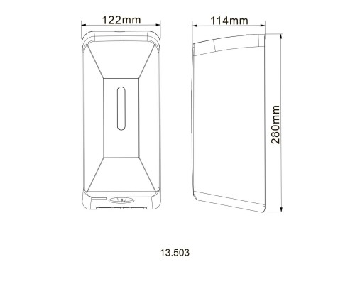 Дозатор сенсорный для антисептика HOTEC 13.503 ABS White