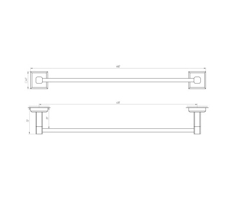 Держатель полотенец TOPAZ TKB 9912/45