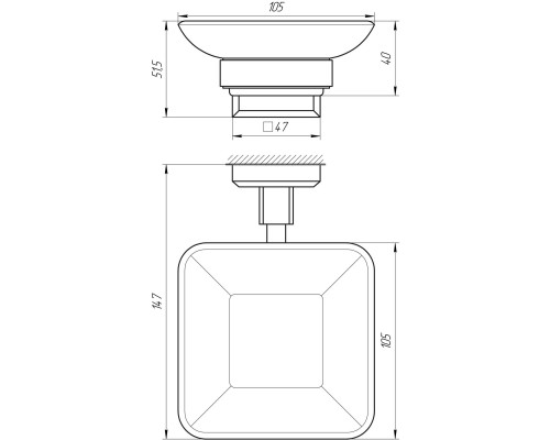 Мыльница TOPAZ TKB 9922A