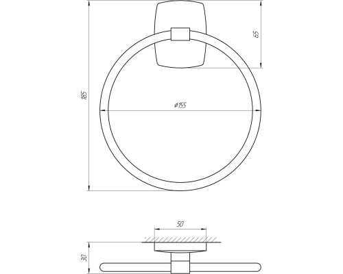 Тримач рушників Perfect Sanitary Appliances RM 1003