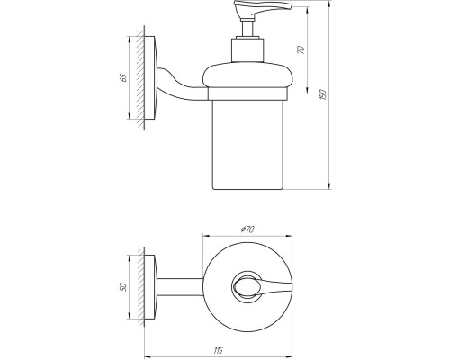 Дозатор рідкого мила Perfect Sanitary Appliances RM 1401