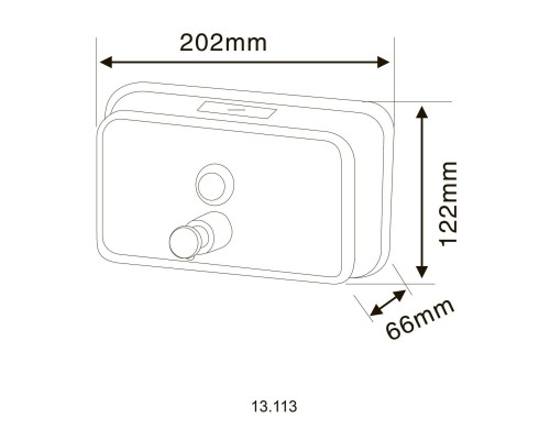 Дозатор жидкого мыла HOTEC 13.113 Stainless Steel