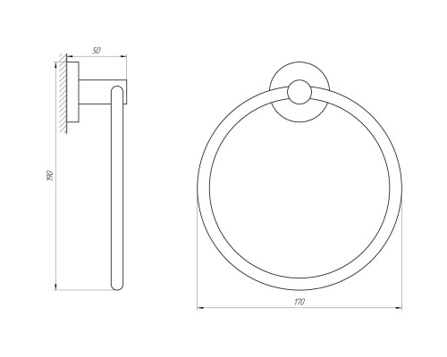 Тримач рушників Perfect Sanitary Appliances SP 8113