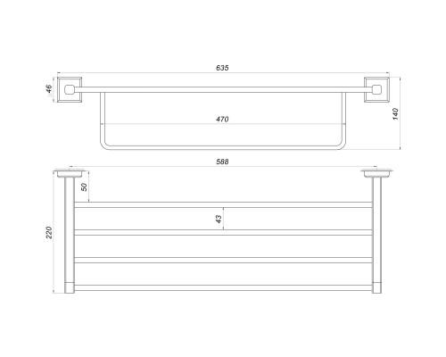 Полка TOPAZ TKB 9981