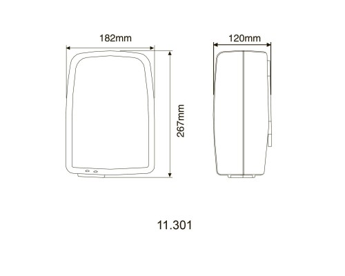 Сушарка для рук HOTEC 11.301 ABS White