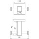 Гачок подвійний Globus Lux SQ 9412