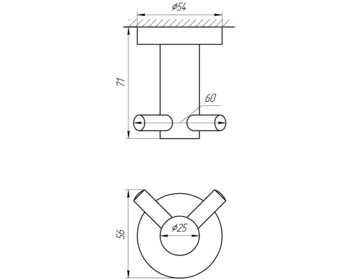 Крючек двойной Globus Lux BS8415