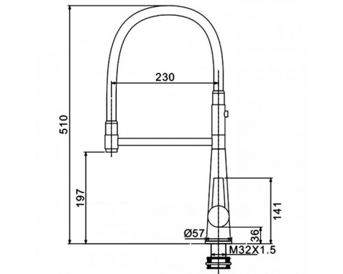 Кухонний змішувач Gappo G4398-15